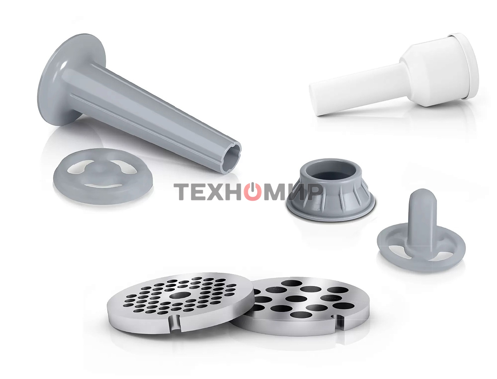 Мясорубка электрическая Bosch MFW2520W белый, 1500 Вт, 1.7 кг/мин, насадки - 4