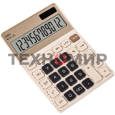 Калькулятор настольный Deli EM309 золотистый 12-разр.
