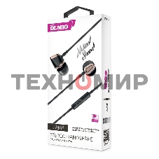 Наушники-гарнитура OLMIO Flame 3.5мм, черные, пластик, с микрофоном и кнопкой ответа