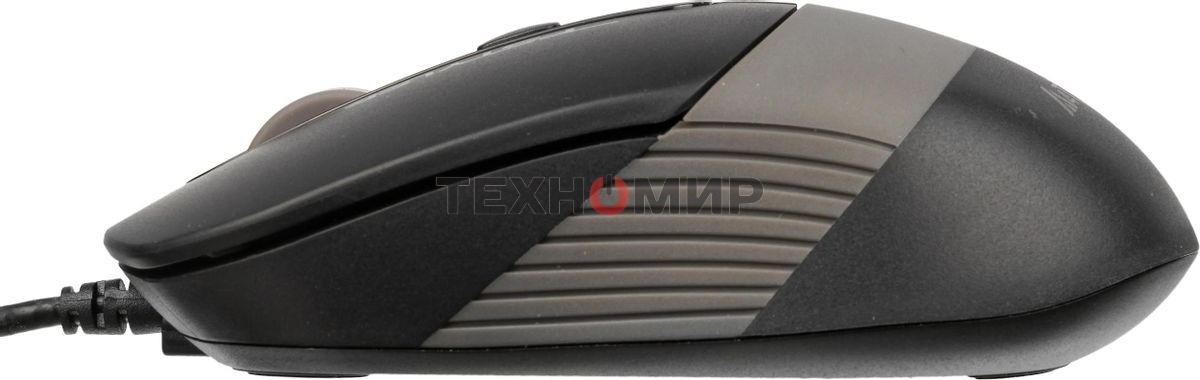 Мышь проводная A4Tech Fstyler FM10 черный/серый, 1600 dpi, USB, кнопки - 4