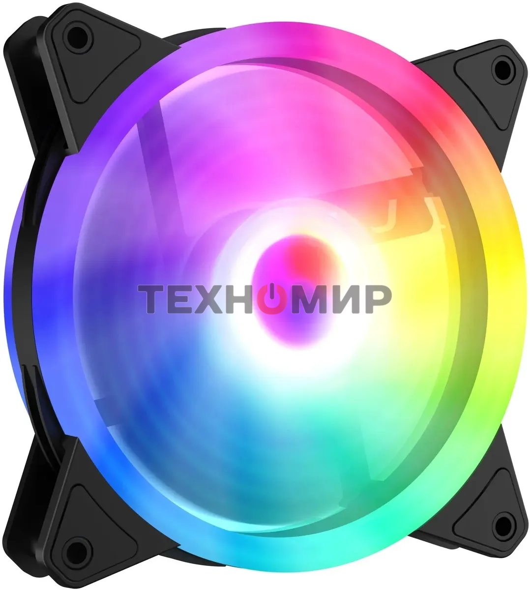 Вентилятор для корпуса GMNG GG-CF120ARGb2-PWMBK черный, 120 мм, 1500 об/мин, 26 дБ, 4 pin