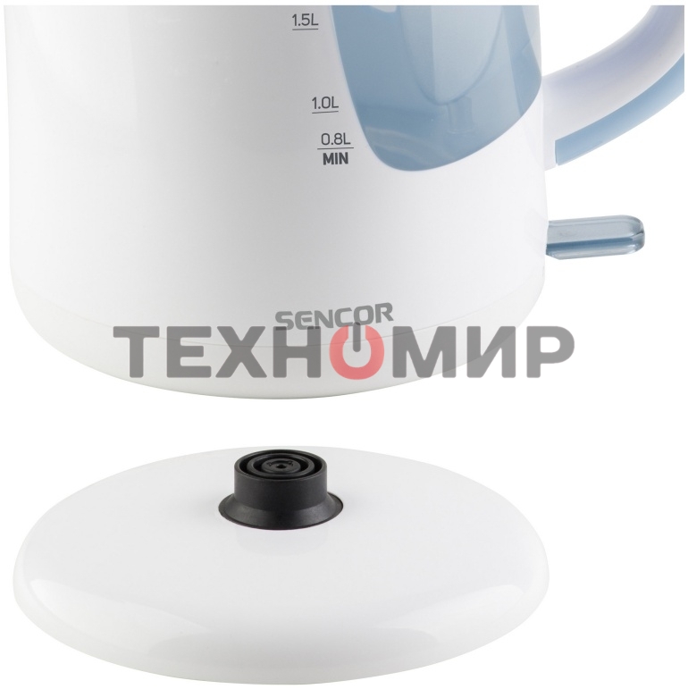 Чайник электрический Sencor SWK 2510WH пластик, 2,5 л, 2200 Вт, белый
