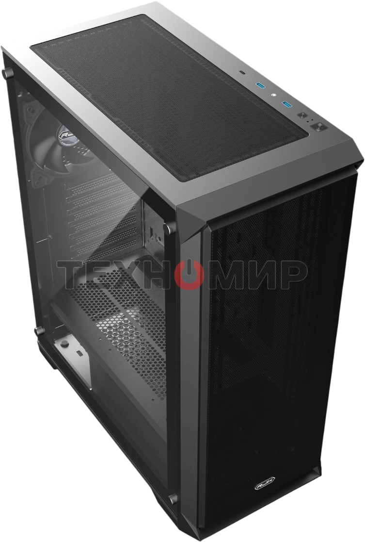 Корпус без блока питания Raijintek ARCADIA 41, Midi-Tower, TG, 1x120мм, 2xUSB-A 3.0 + 1xUSB-C, ATX, mATX, mITX Black