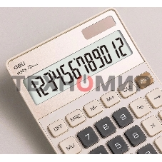 Калькулятор настольный Deli EM309 золотистый 12-разр.