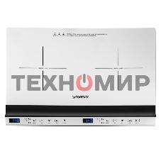 Плитка электрическая индукционного типа с двумя конфорками Endever Skyline IP-69, белый, мощность 1800 Вт+1300 Вт, диаметр посуды 12-26 см, 2 шт/уп
