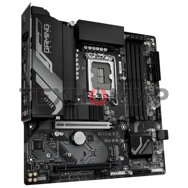 Материнская плата Gigabyte B760M GAMING X WIFI6E GEN5, LGA1700, Intel B760, 4xDDR5, 4xSATA, 2xM.2, 1xPCIe 5.0 x16, 1xPCIe 3.0 x4, 1xHDMI, 1xDP, 1x2.5Gb LAN, Wi-Fi 6E, Bluetooth 5.3, 3xUSB-A 5Gbps, 5xUSB-A 2.0, 3x3.5 мм, 7.1, mATX