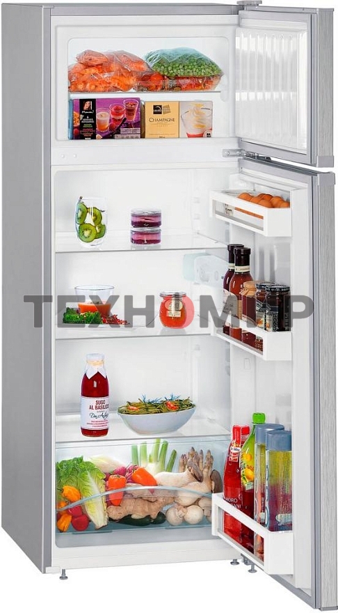 Холодильник Liebherr CTELE 2531-26 001 серебристый двухкамерный 189/44л морозилка сверху