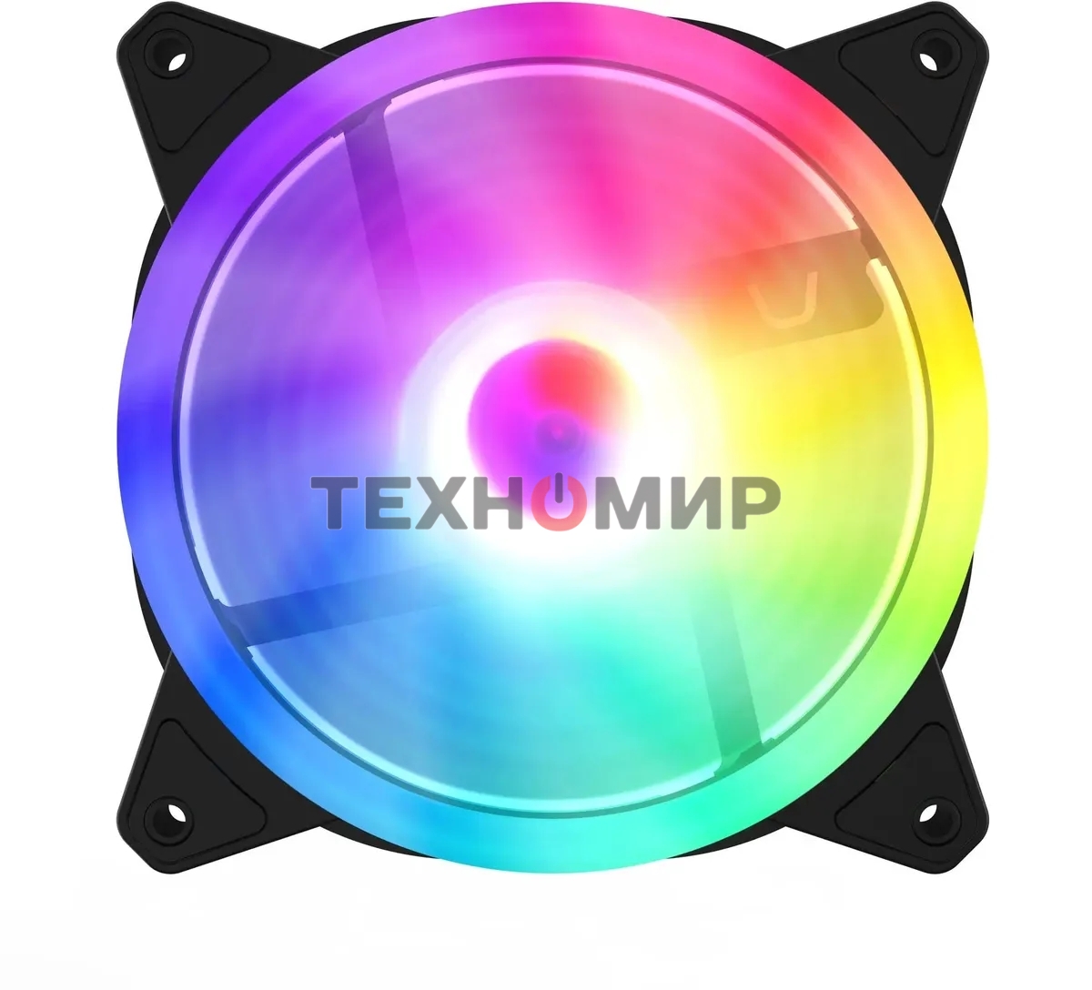 Вентилятор для корпуса GMNG GG-CF120ARGb2-PWMBK черный, 120 мм, 1500 об/мин, 26 дБ, 4 pin