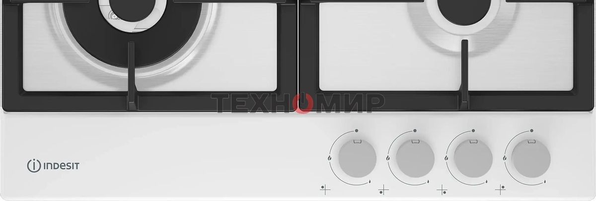 Газовая варочная панель Indesit THPM 642 WS/WH/I, независимая, белый