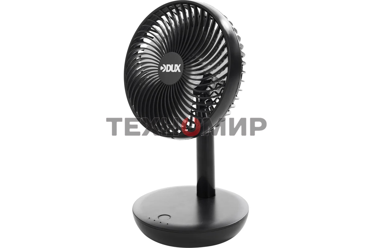 Вентилятор настольный DUX 60-0215 USB, черный, 6 Вт