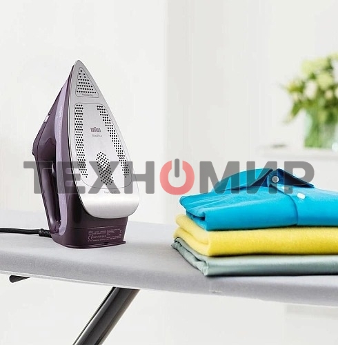 Утюг Braun SI7181VI сиреневый/фиолетовый, 3100 Вт, 50 г/мин, 230 г/мин, 300 мл