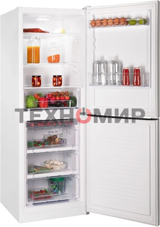 Холодильник Nordfrost NRB 161NF W белый двухкамерный 170/105 л морозилка снизу, No Frost