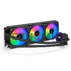 Система жидкостного охлаждения ExeGate BlackWater-360.PWM.RGb черный, 120 мм, алюминий/медь, 2000 об/мин, 37 дБ, 4 pin, 280 Вт