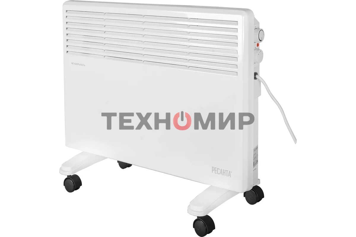 Конвектор электрический Ресанта ОК-1700 белый, 1700 Вт, 17 м2, термостат