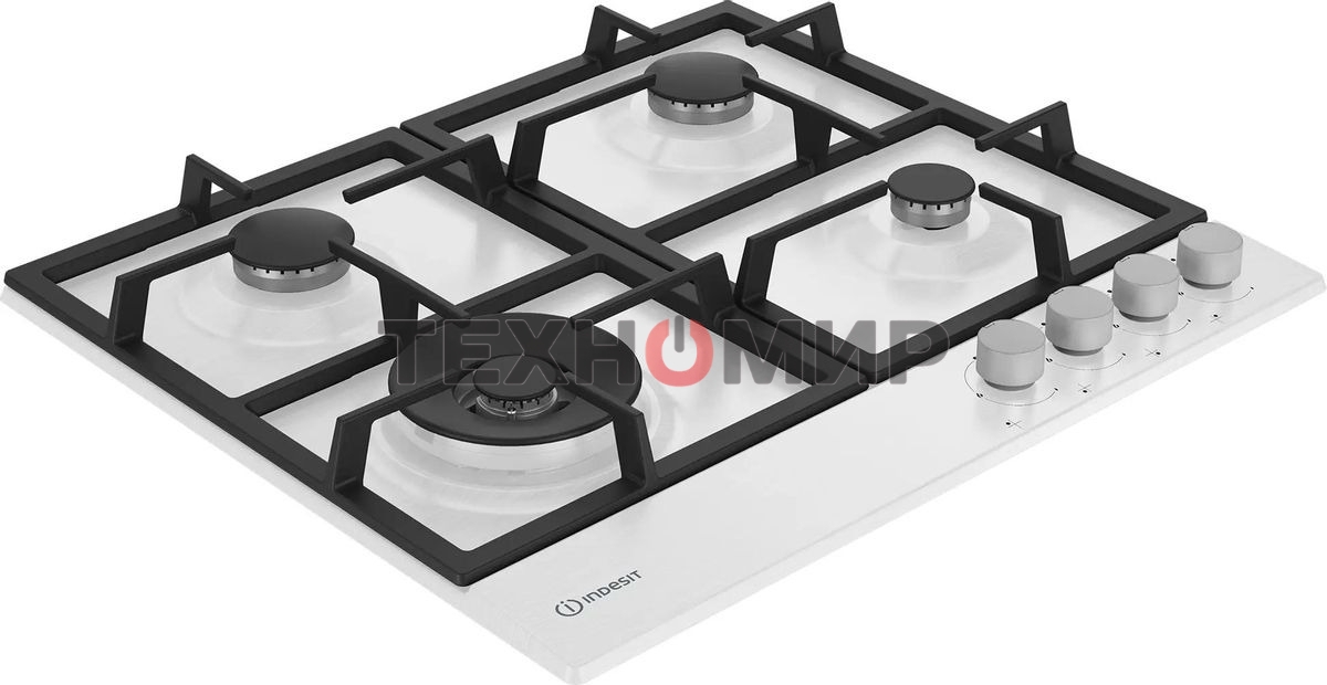 Газовая варочная панель Indesit THPM 642 WS/WH/I, независимая, белый