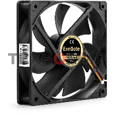 Вентилятор для корпуса ExeGate ExtraSilent ES12025H3P черный, 120 мм, 1450 об/мин, 24 дБ, 3 pin