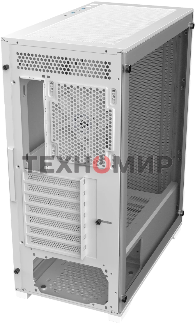 Корпус без блока питания Raijintek ARCADIA 41, Midi-Tower, TG, 1x120мм, 2xUSB-A 3.0 + 1xUSB-C, ATX, mATX, mITX White