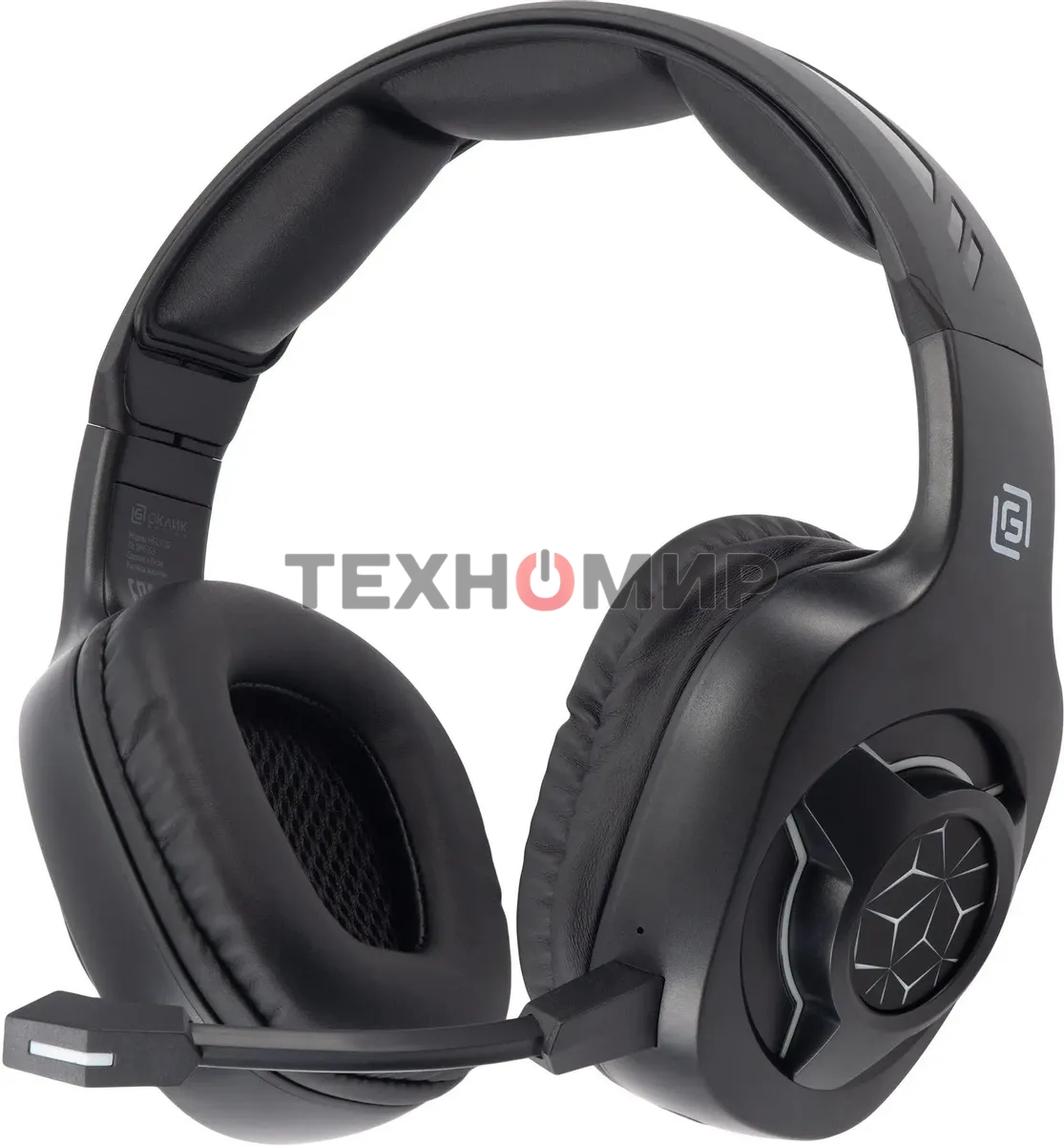 Гарнитура беспроводная/проводная с микрофоном Оклик HS-L575G черный накладные BT оголовье (1895253)