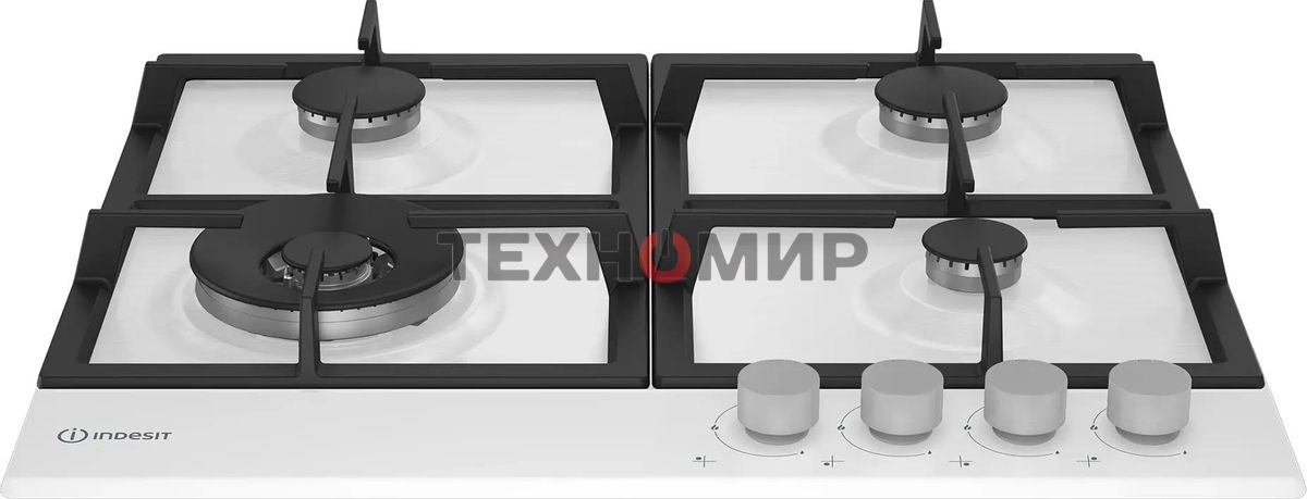 Газовая варочная панель Indesit THPM 642 WS/WH/I, независимая, белый