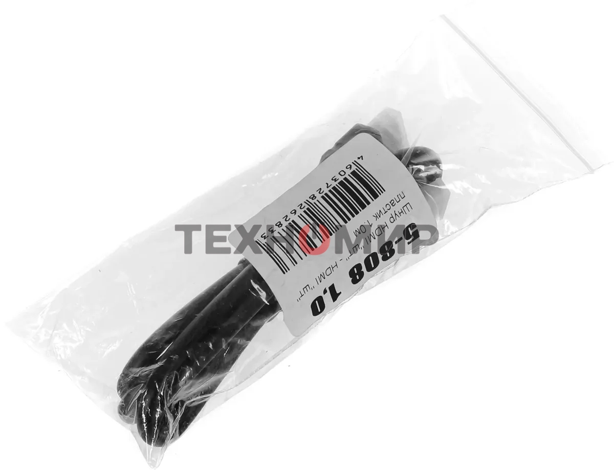 Кабель аудио-видео Premier 5-808 HDMI (m)/HDMI (m) 1м. позолоч.конт. черный (5-808 1.0)