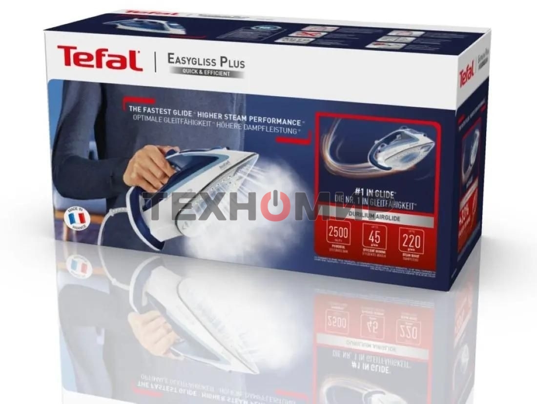 Утюг Tefal FV5736E0 2500Вт, 220г, синий