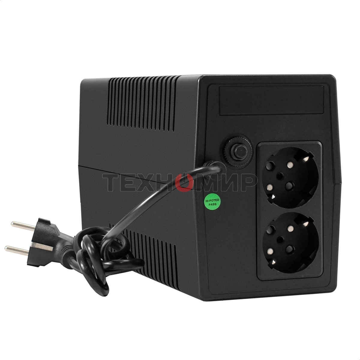 Источник бесперебойного питания ExeGate Power NB-1000.LED.AVR.2SH (1000VA/650W, LED, AVR, 2*Schuko, батарея 12V 9Ah, черный)