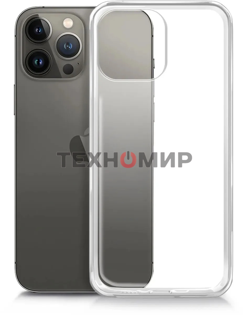 Чехол (клип-кейс) BORASCO для Apple iPhone 13 Pro Max, прозрачный