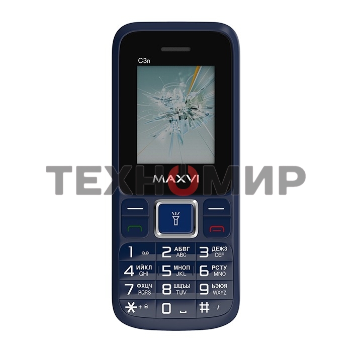 Мобильный телефон Maxvi C3n маренго
