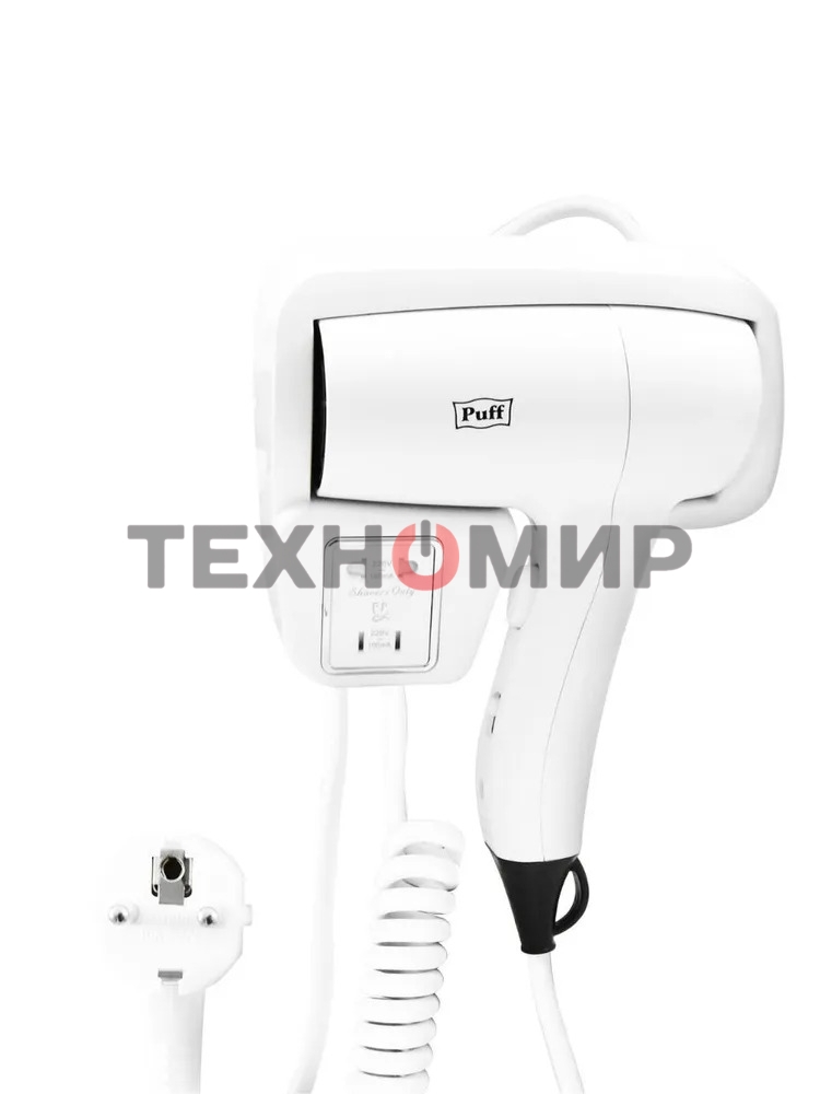 Фен Puff 1201B 1200Вт белый