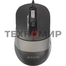 Мышь проводная A4Tech Fstyler FM10 черный/серый, 1600 dpi, USB, кнопки - 4