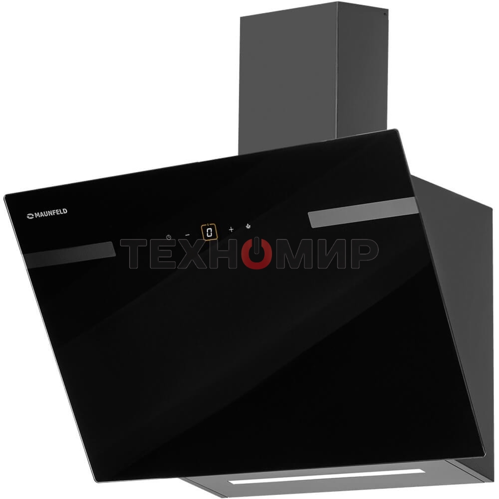 Вытяжка каминная Maunfeld Amber 60 Glass черная, 60 см, 1050 куб. м/ч, 55 дБ