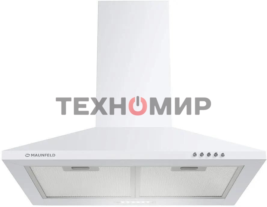 Вытяжка купольная Maunfeld Cork 60, белый, 60 см, 620 куб. м/ч, 47 дБ