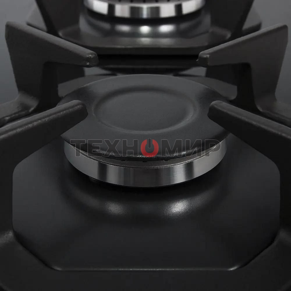 Газовая варочная панель Maunfeld EGHG.32.2CB/G, 2 конфорки, закаленное стекло, черный