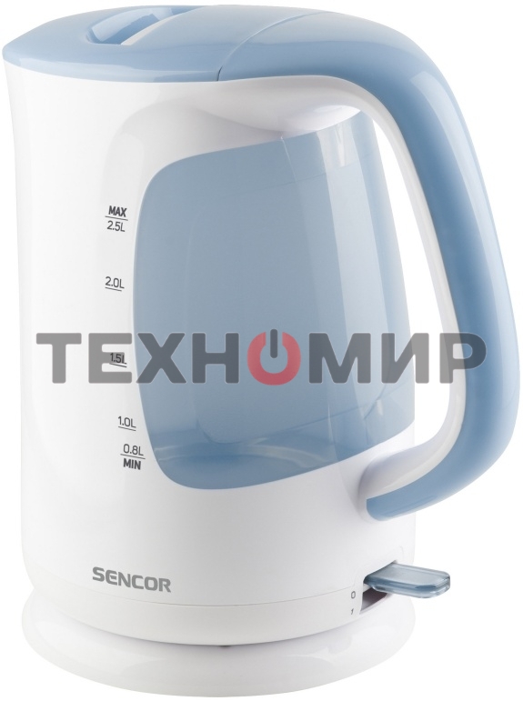 Чайник электрический Sencor SWK 2510WH пластик, 2,5 л, 2200 Вт, белый