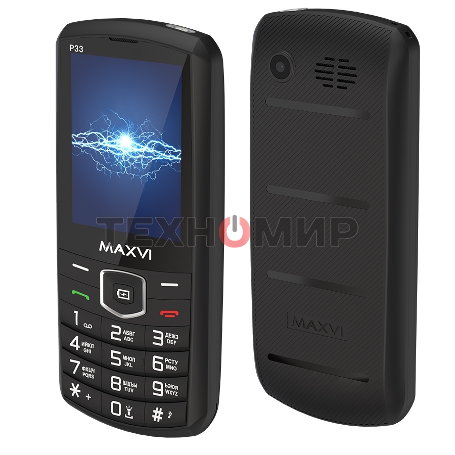 Мобильный телефон Maxvi P33 черный