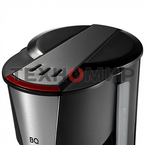 Кофеварка капельная BQ CM1008 черный/красный, исп. кофе - молотый, 1.25 л, 1000 Вт.