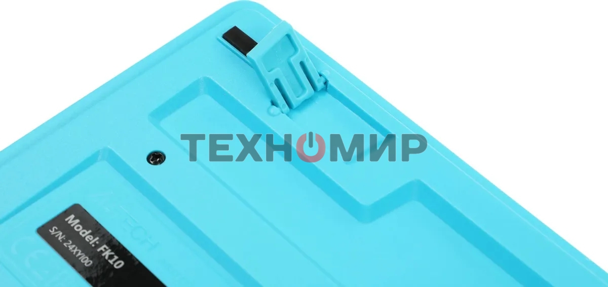 Клавиатура проводная A4Tech Fstyler FK10, USB, черный/синий