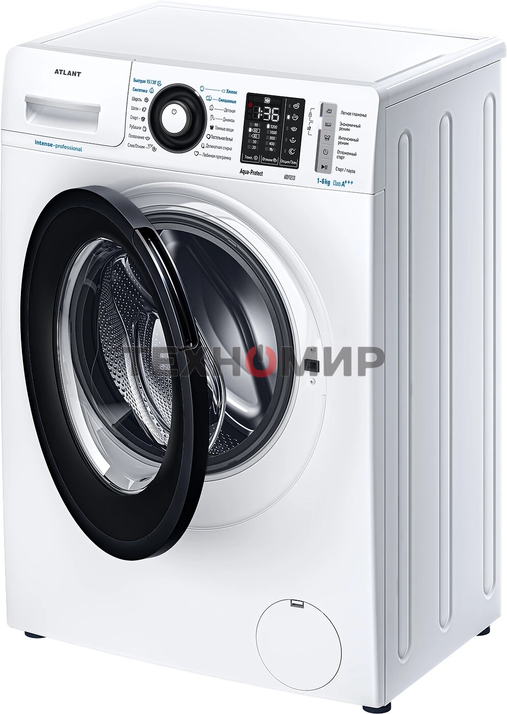 Стиральная машина Atlant СМА-60У1213-02 белая, загрузка фронтальная 6 кг, 1200 об/мин., класс: A+++