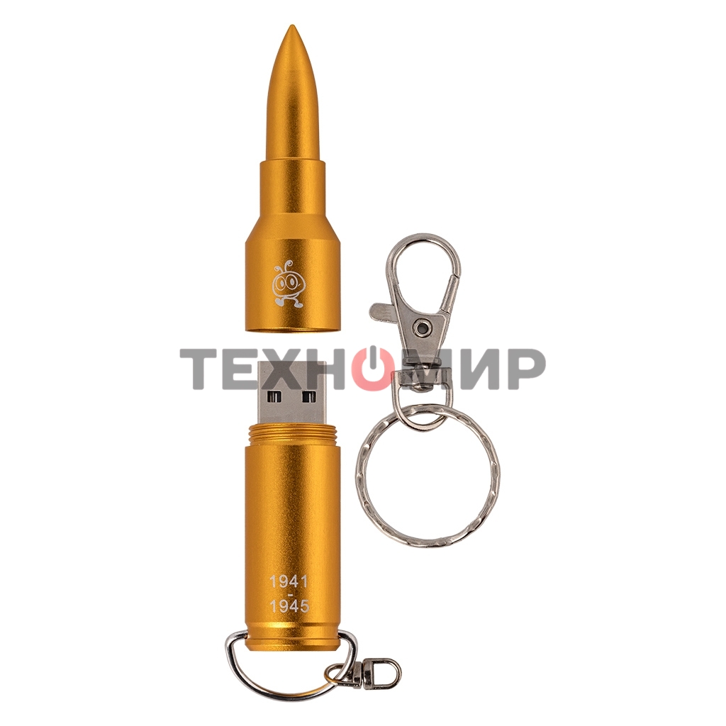 Флешка USB Smartbuy Победа (SB64GCTR), 64Gb, USB 2.0, R/W 15/5, золотой