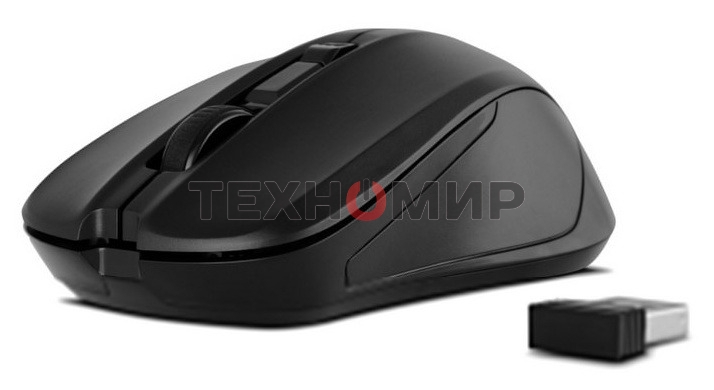 Мышь беспроводная SVEN RX-270W черный, 1600 dpi, радиоканал, USB, кнопки - 4