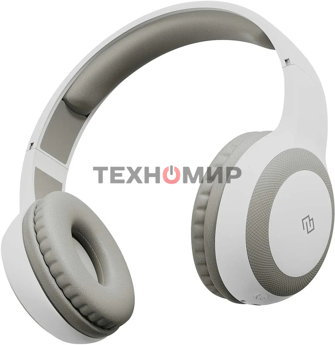 Гарнитура накладные Digma BT-15 беспроводные bluetooth оголовье белый/серый