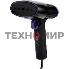 Отпариватель Kitfort КТ-9114 черный/фиолетовый, 1500 Вт, 20 г/мин, 110 мл