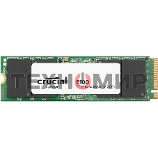 Накопитель SSD Crucial E100, 480Gb, M.2 2280, PCIe 4.0 x4, NVMe, R/W 4700/2500