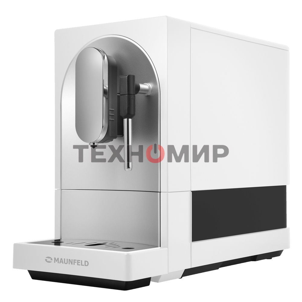 Кофемашина автоматическая Maunfeld MF-A7021WH белый, исп. кофе - зерна, 1.1 л, 1470 Вт, 19 бар