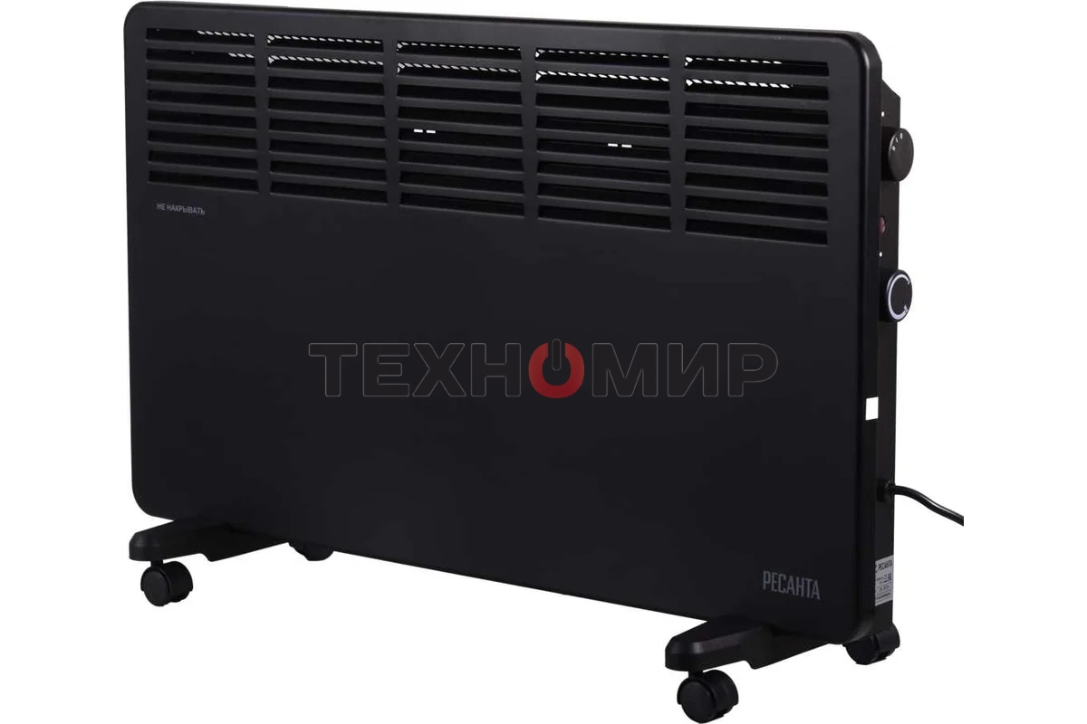 Конвектор Ресанта ОК-2000Ч, черный, 2000 Вт, 25 м2, термостат 67/4/37