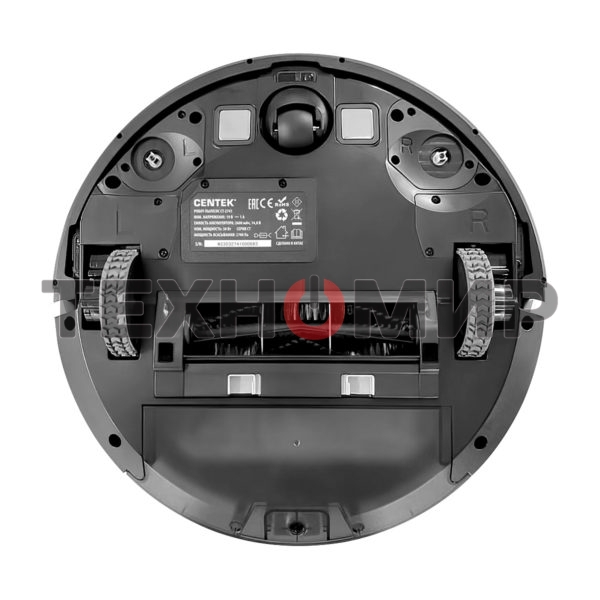 Робот-пылесос Centek CT-2741 черный/синий, 2600 мА·ч Li-Ion, уборка сухая/влажная, пылесборник контейнер 0.68 л