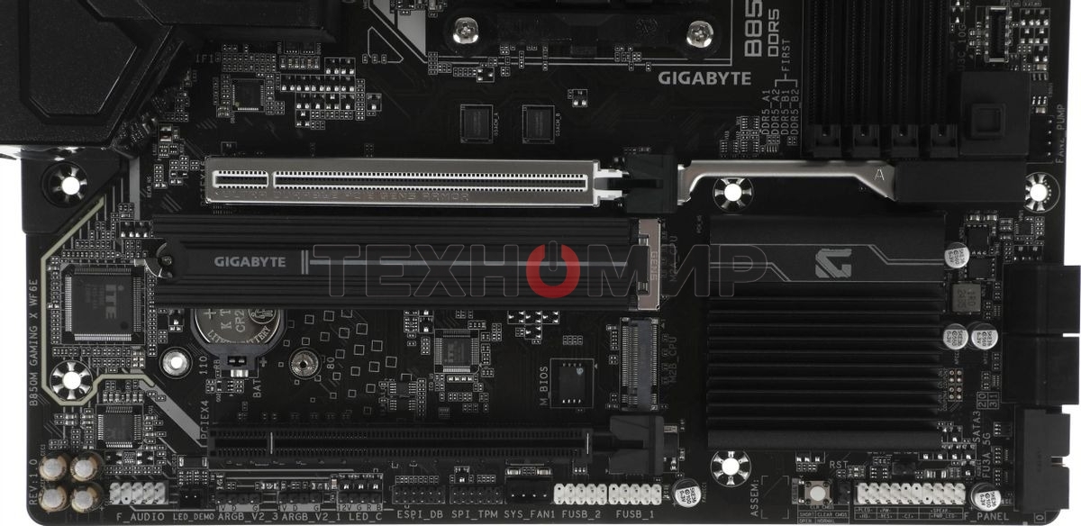 Материнская плата Gigabyte B850M GAMING X WIFI6E/WF6E, Socket AM5, AMD B850, 4xDDR5, 4xSATA, 2xM.2, 1xPCI-E 5.0 x16, 1xPCI-E 3.0 x4, 1xHDMI, 2xDP, 1x 2.5Gb LAN, 1xUSB-C 3.2 Gen 2, 1xUSB-A 3.2 Gen 2, 2xUSB-A 3.2 Gen 1, 4xUSB-A 2.0, 3x3.5 мм, 7.1, Micro-ATX