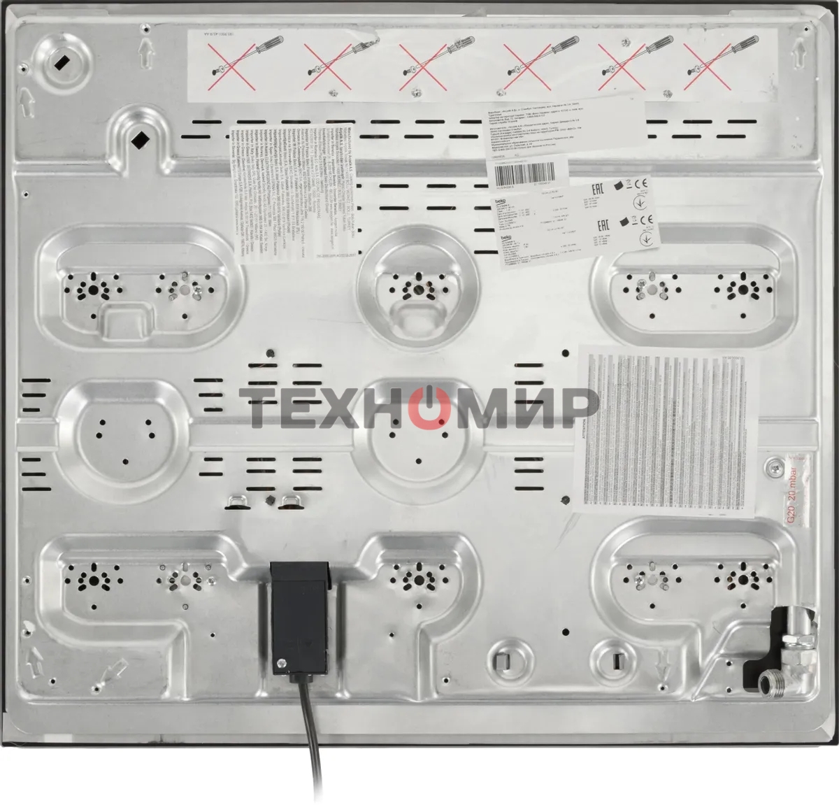 Газовая варочная панель Beko HILG64235S черный