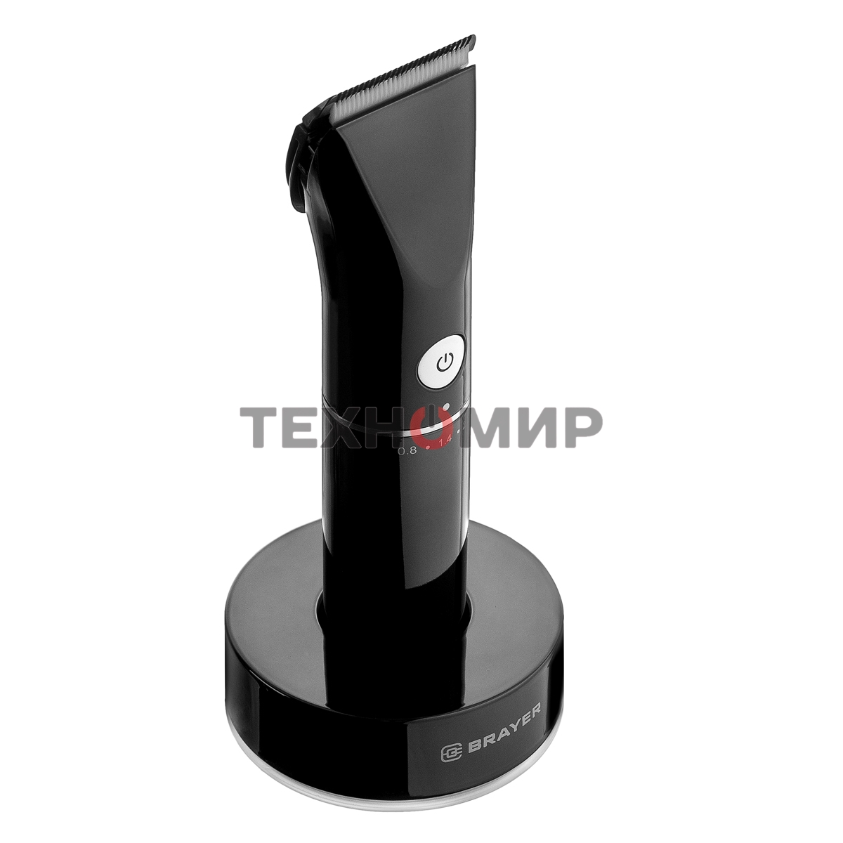 Машинка для стрижки BRAYER BR3400, LED-дисплей, 4 насад, турбо, титан. покр, регу. высоты лезвий