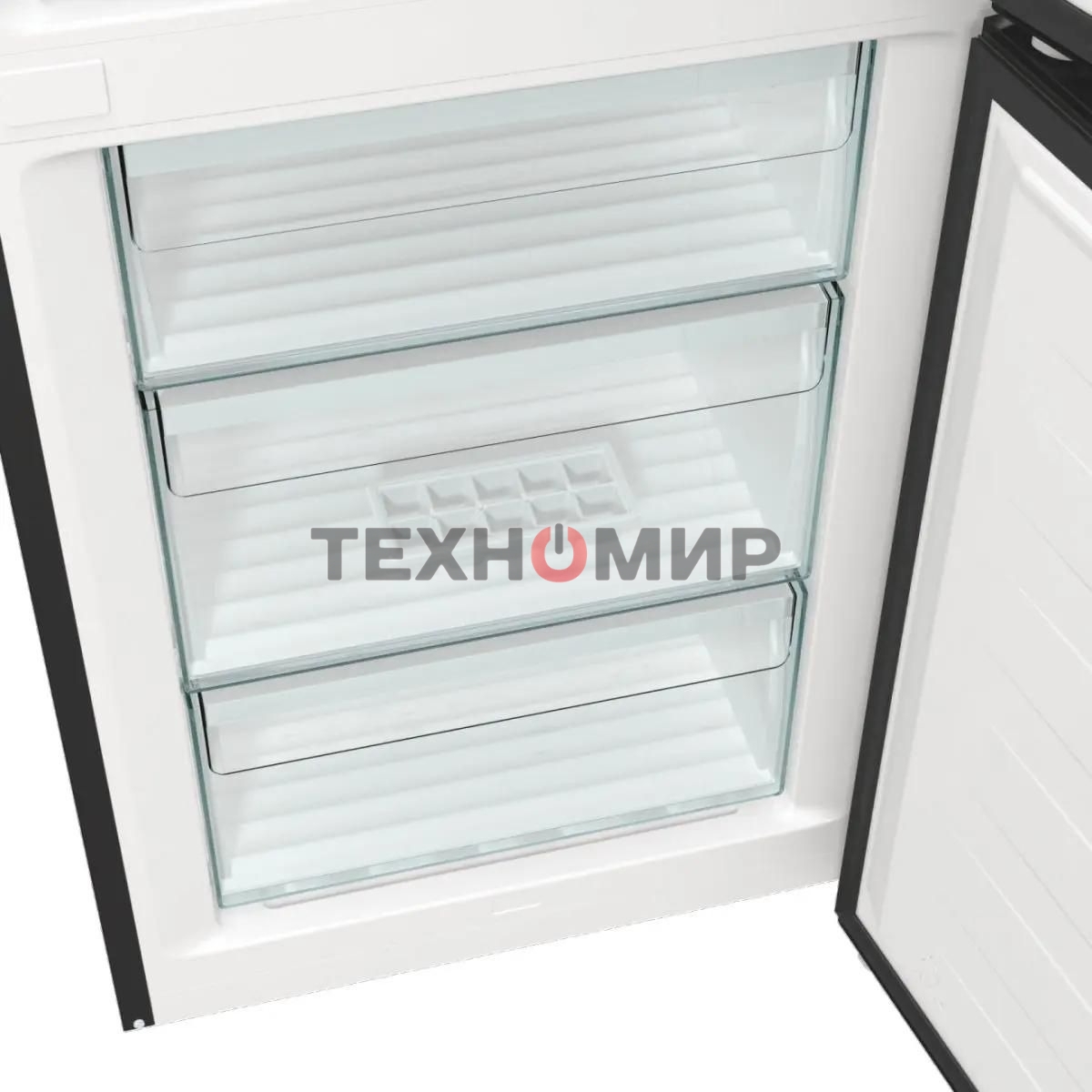 Холодильник Gorenje NRK6202EBXL4 черный матовый двухкамерный 235/96л морозилка снизу, No Frost